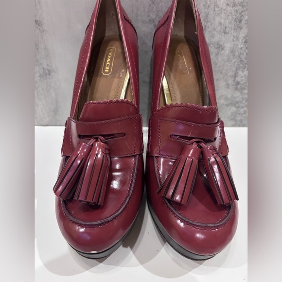 Coach Alisia Loafer Style Stiletto High Heel Size 8.5 - Picture 5 of 12